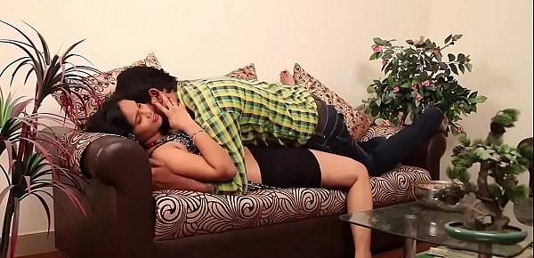  ANJALI (Telugu) as College Girl, Boy Friend - Hot Romance on SOFA